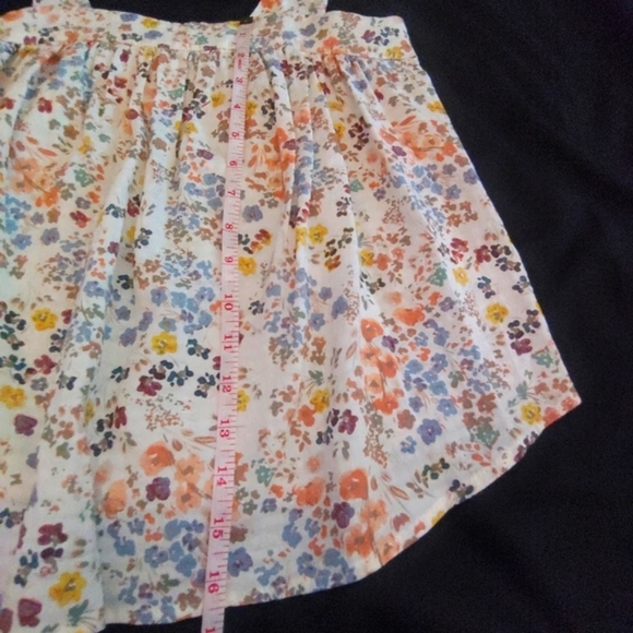 Women's a.n.a. Floral Top Bow Tie Straps Size XS Retro 70's looking - Picture 7 of 7